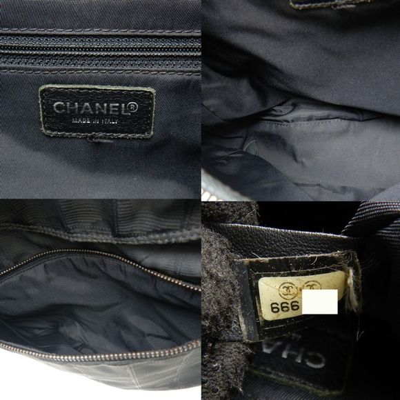 CHANEL A15958 Rucksack New Travel 2WAY Nylon Black 251381 - Picture 9 of 10